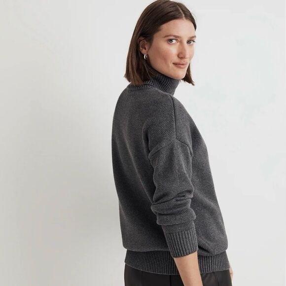 Madewell Ribbed Turtleneck Sweater - Picture 2 of 6